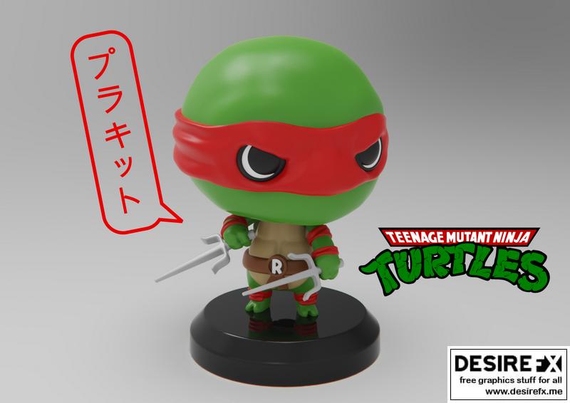 PlaKit - 变形金刚 - 雷霆之怒 3D打印模型|PlaKit – Teenage Mutant Ninja Turtles – Rafael – 3D Print Model