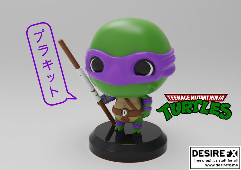 PlaKit - 变形金刚 - 道恩诺 3D打印模型|PlaKit – Teenage Mutant Ninja Turtles – Donatello – 3D Print Model