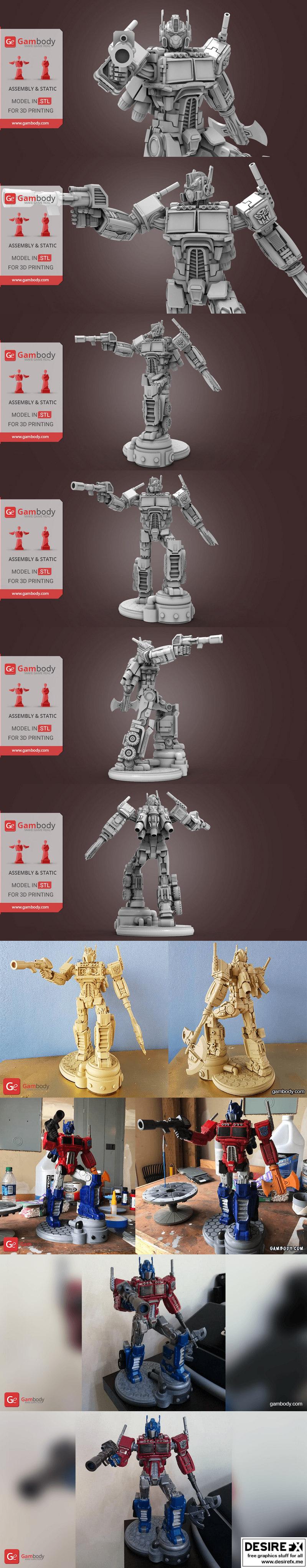 擎天柱 - 变形金刚 - 3D打印模型|Optimus Prime – Transformers – 3D Print Model