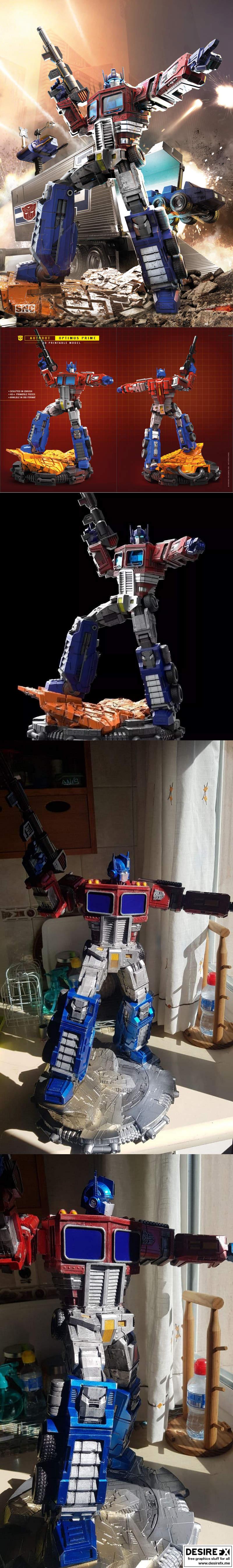 变形金刚-擎天柱-3D打印模型|Optimus Prime – 3D Print Model