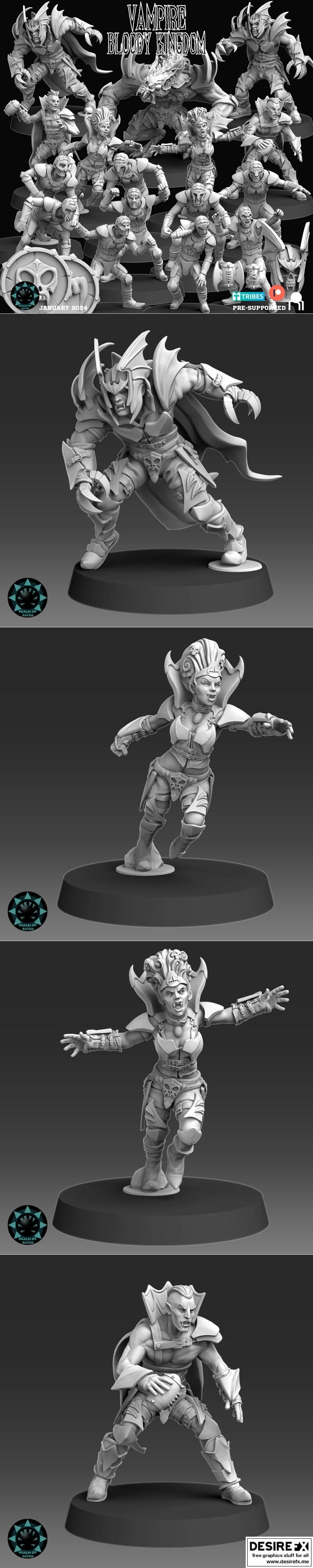 路径之域 - 血色王国内的3D打印模型|Realm of Paths – VAMPIRE – Bloody Kingdom – 3D Print Model STL