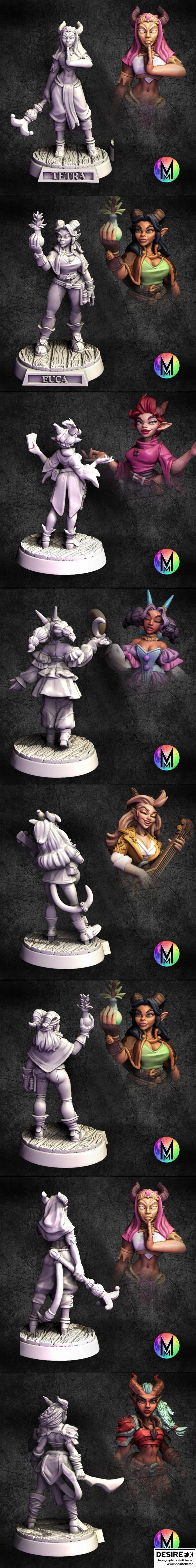 月光迷你款——克里斯汀·范帕滕  infernal deception 3D打印模型|Moonlight Minis – Christine Van Patten – Infernal Deception – 3D Print Model STL