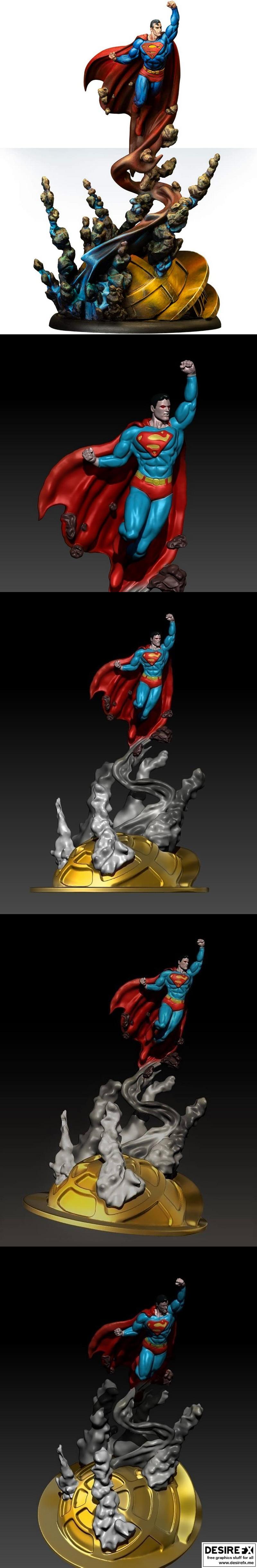 超级英雄3D打印模型|Superman – 3D Print Model