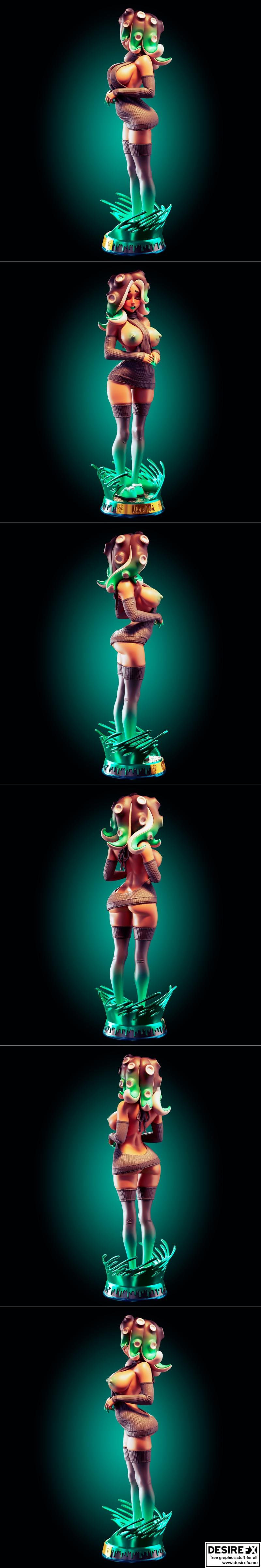 马里娜 3D打印模型|Officer Rhu – Marina – 3D Print Model STL