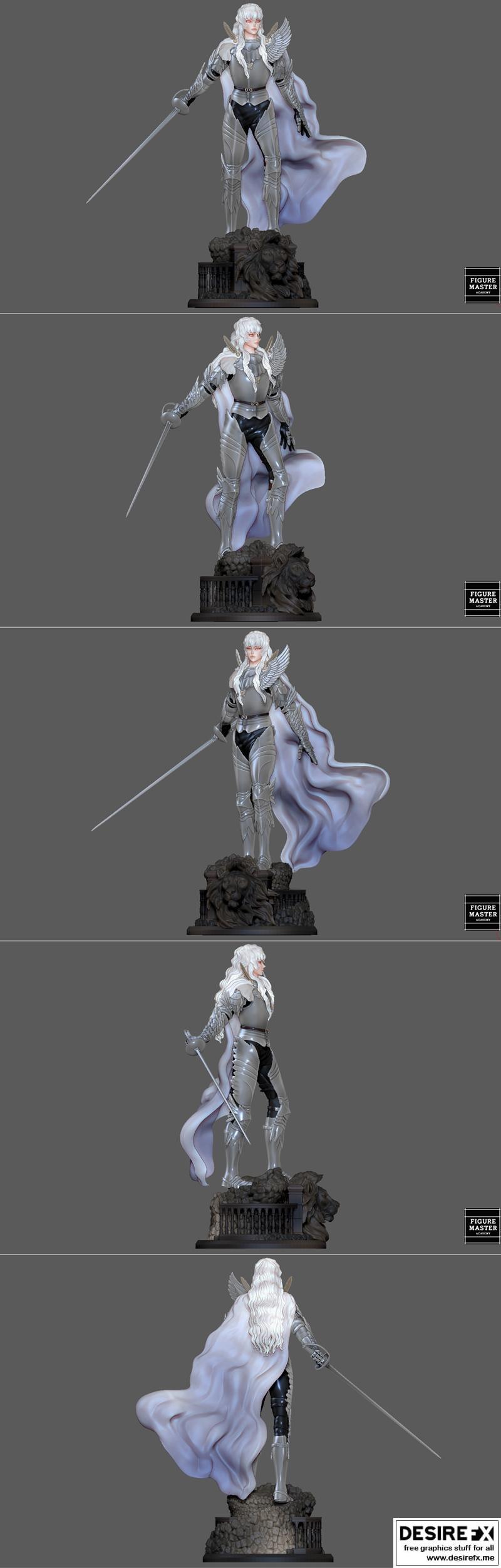 Figuremaster - 贝尔克·格里菲斯 - 3D打印模型|Figuremaster – Berserk Grififth – 3D Print Model STL