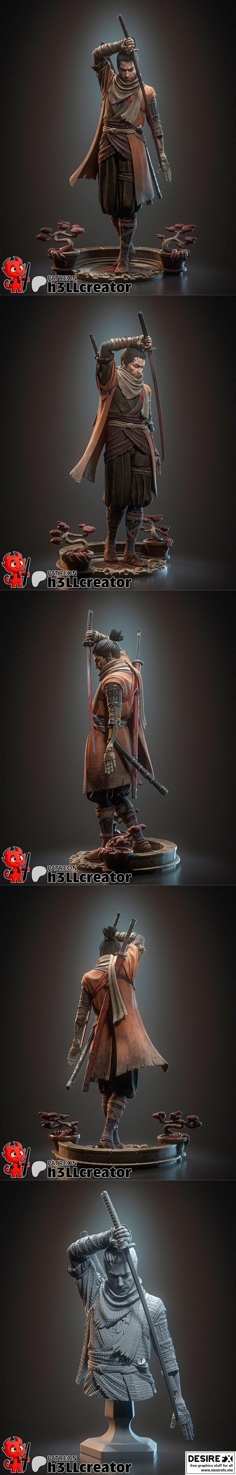 SEKIRO 3D打印模型|h3LL creator – Sekiro – 3D Print Model STL