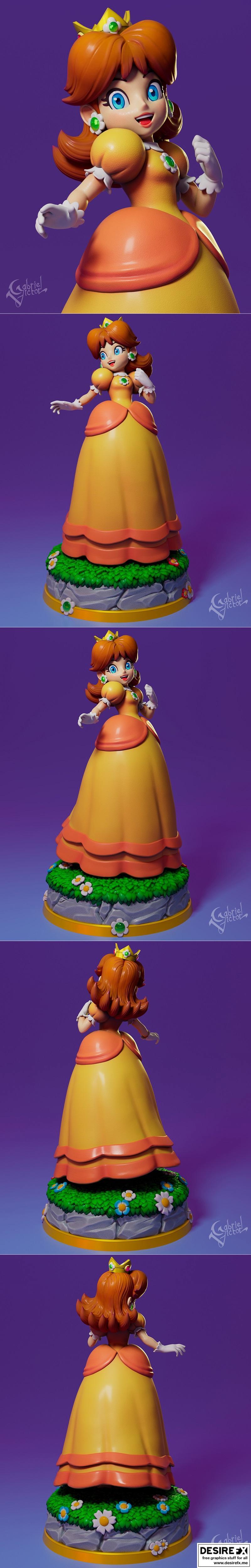 Kabuki风格3D打印模型：Daisy角色摆件|Kabuki Figures – Daisy – 3D Print Model STL