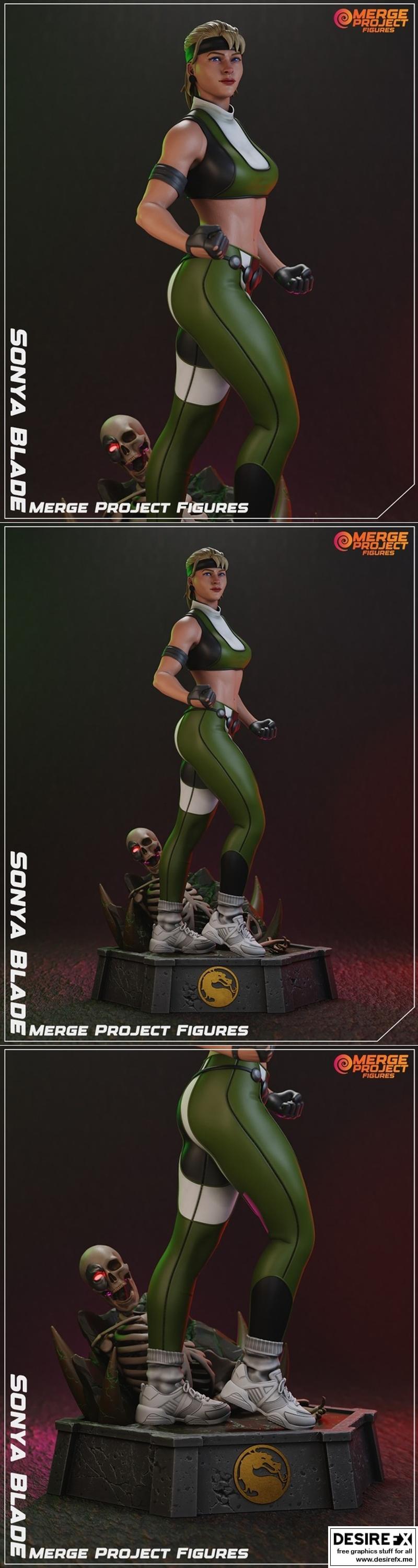 Merge Project Figures – Sonya Blade – 3D Print Model STL