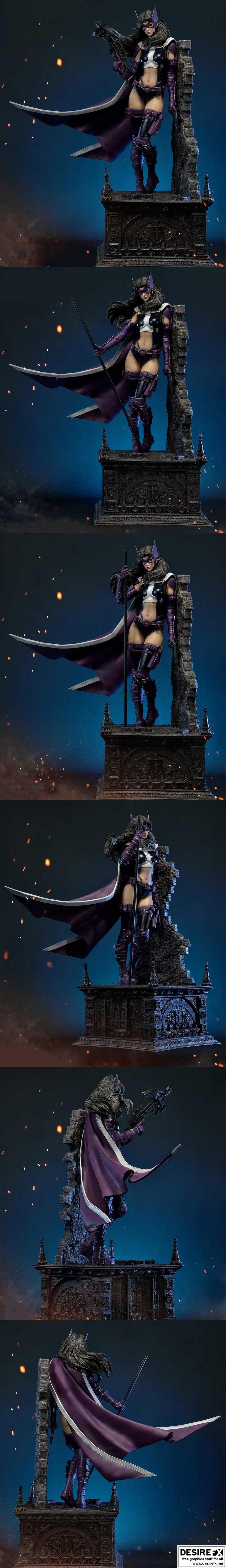 Huntress – 3D Print Model