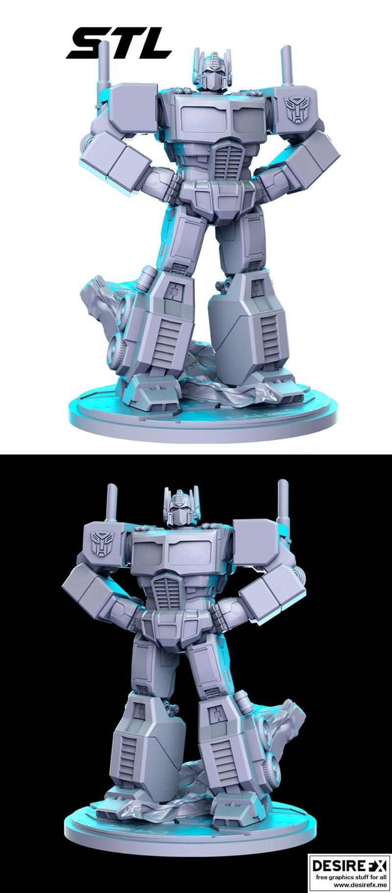 变形金刚-擎天柱-3D打印模型|Optimus Prime – 3D Print Model STL
