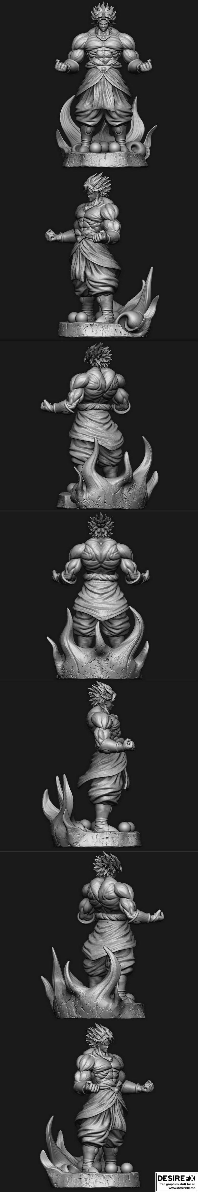 布罗利 Dragonball 3D打印模型|Broly – Dragonball – 3D Print Model
