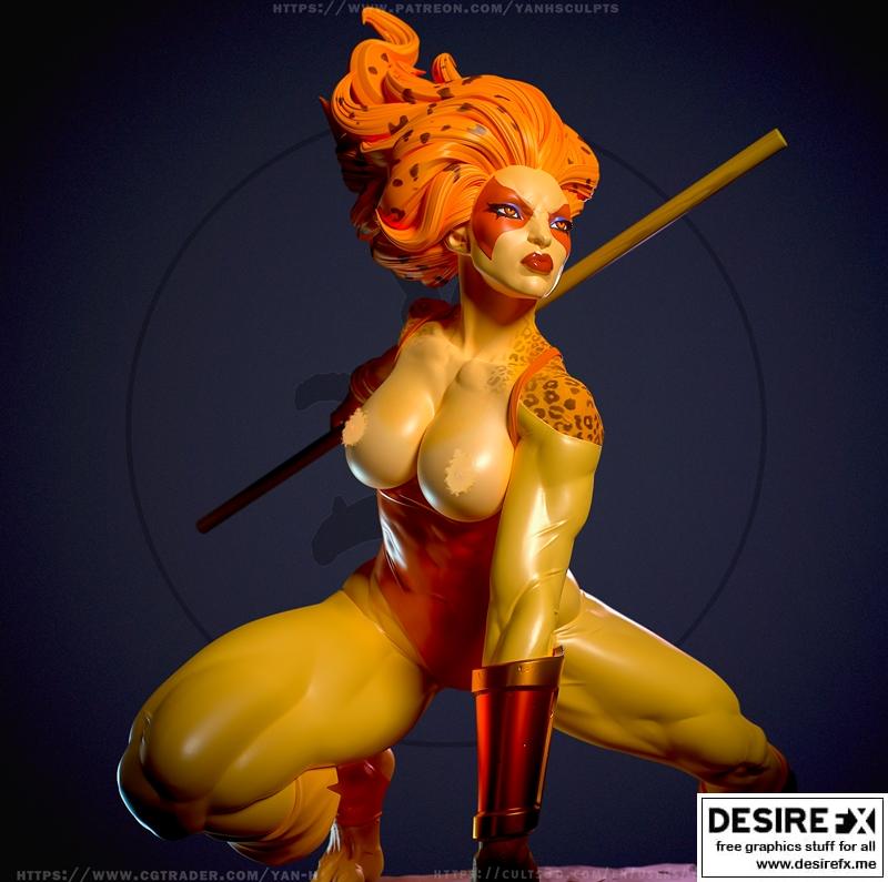 Yan-H工作室 Cheetara 3D打印模型|Yan-H – Cheetara – 3D Print Model STL