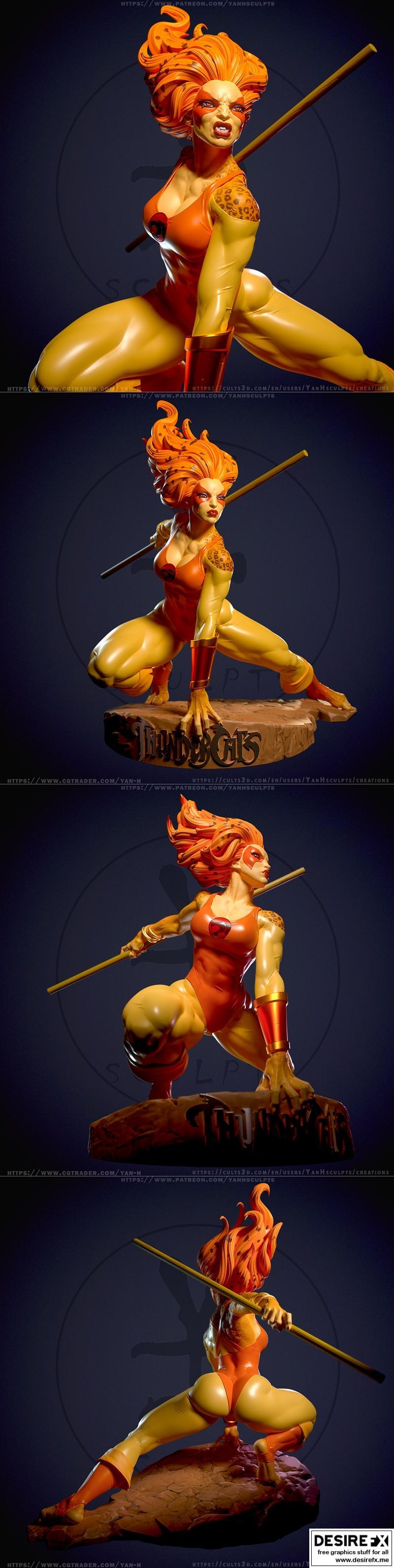 Yan-H工作室 Cheetara 3D打印模型|Yan-H – Cheetara – 3D Print Model STL