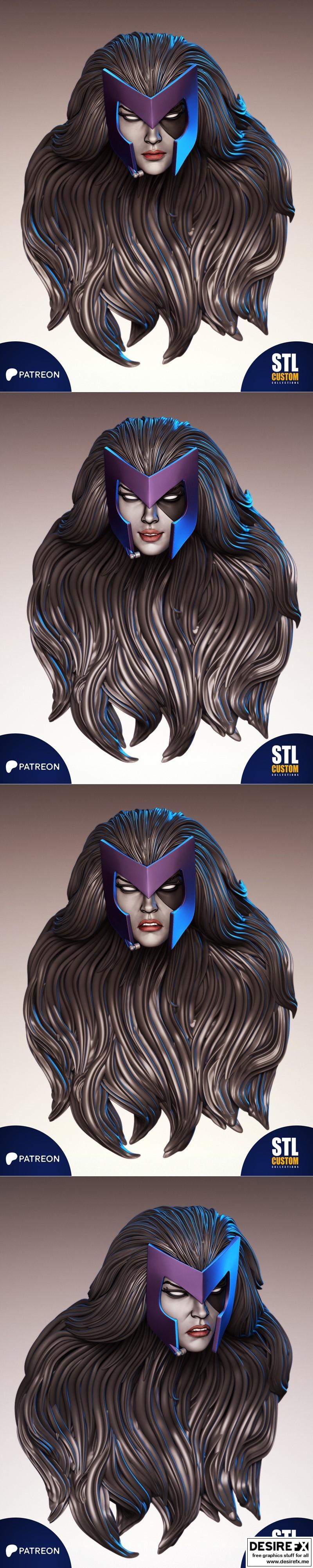 Domino - 3D打印模型 - 乐高风格动漫角色模型|Domino – 3D Print Model STL