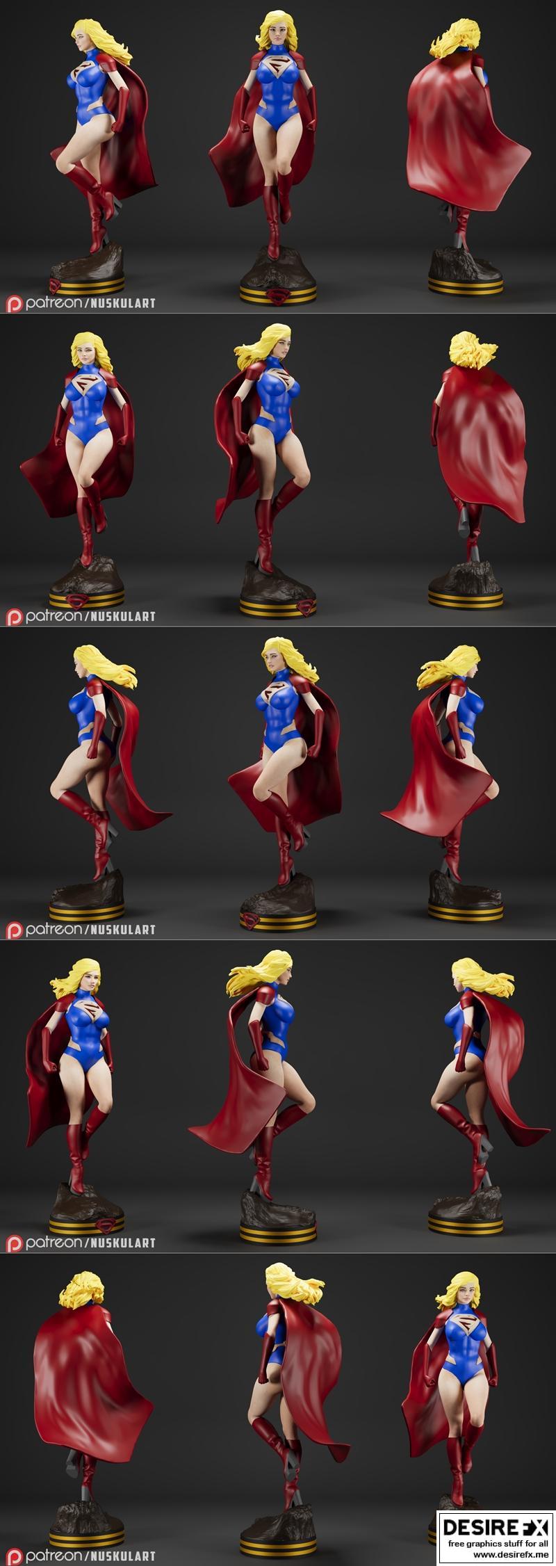 超级女孩 - DC宇宙 - 3D打印收藏模型|Super Girl – DC Universe – Collectible Rare Model – 3D Print Model STL
