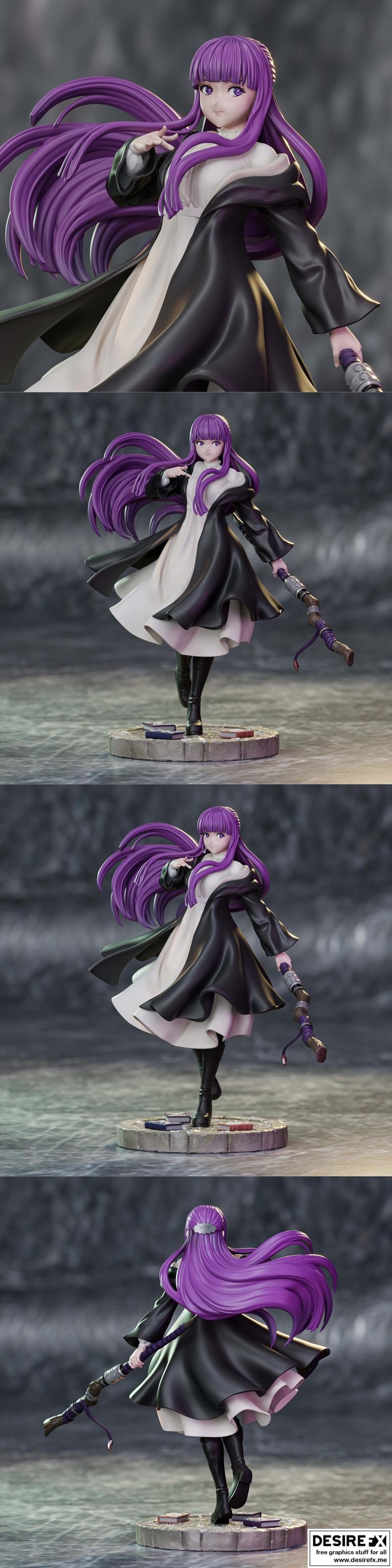 Fern - 动漫游戏角色3D打印模型|Fern – 3D Print Model STL