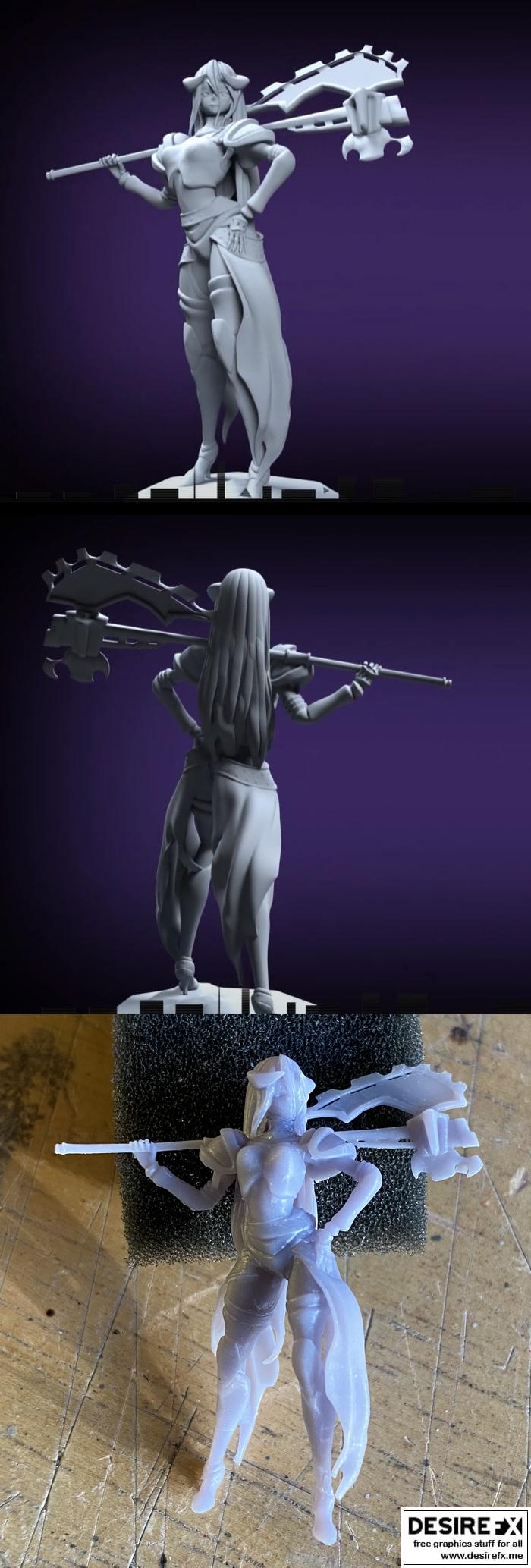 Albedo - 过载之王 - 3D打印模型|Albedo – Overlord – 3D Print Model