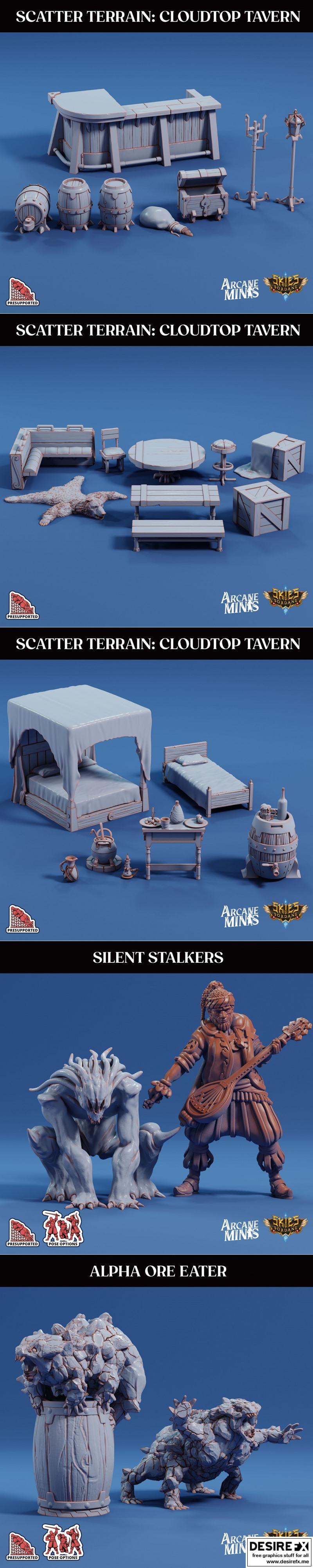 Arcane迷你模型：欺诈者的运气 第一章|Arcane Minis – Swindler’s Luck – Part One – 3D Print Model STL