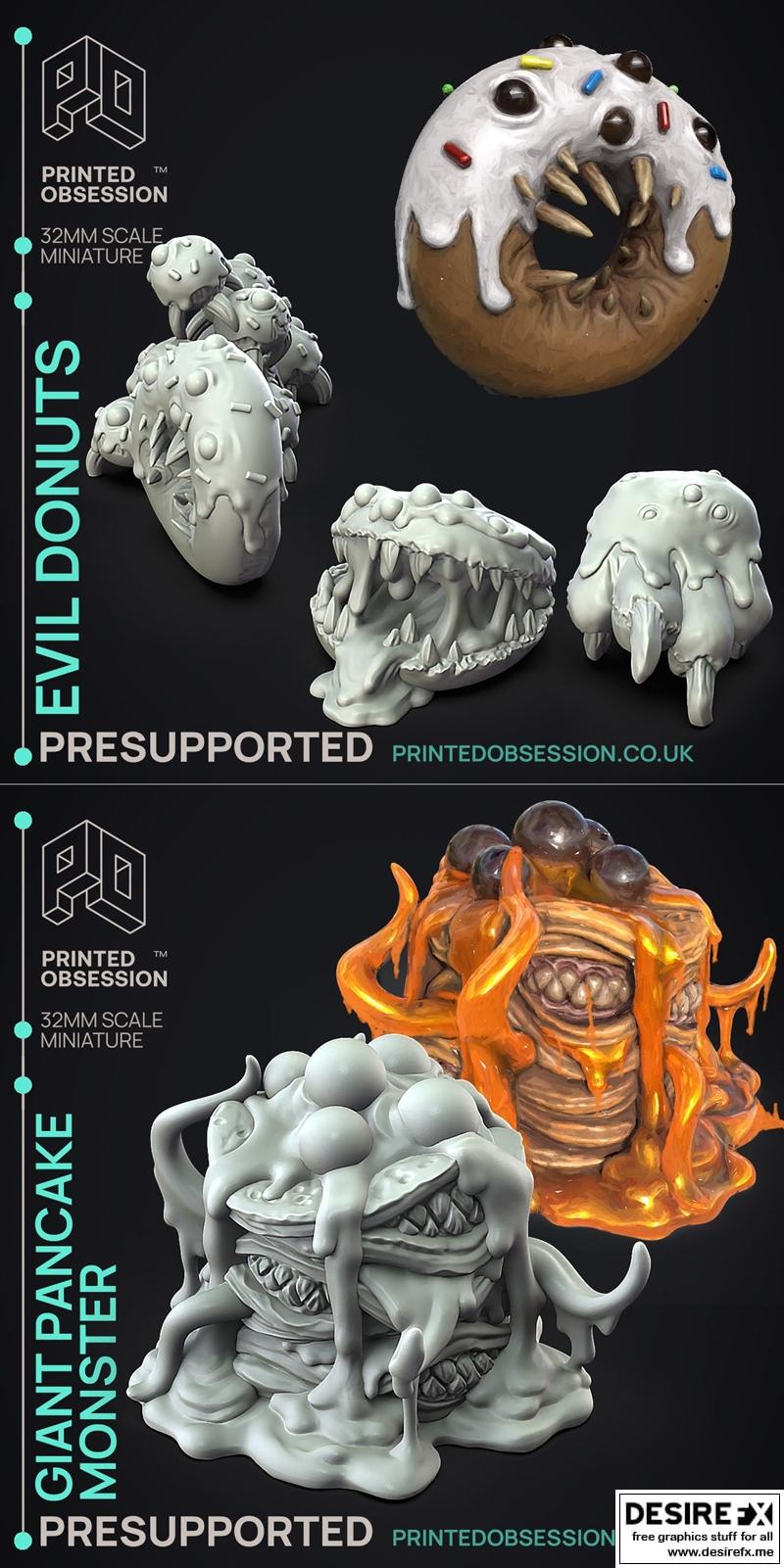 被支配的烘焙店——3D打印模型|Printed Obsession – Possessed Bakery – 3D Print Model STL