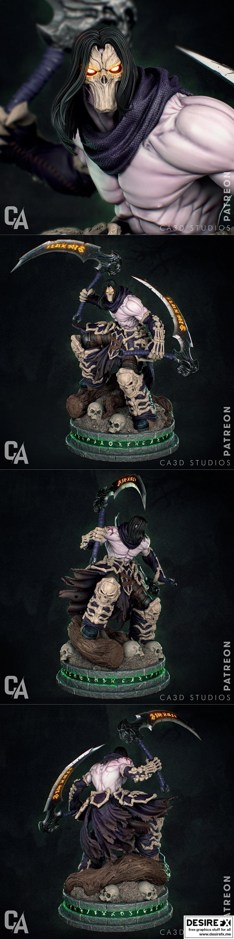 Ca 3D工作室 - 死亡 - 3D打印模型|Ca 3d Studios – Death – 3D Print Model STL