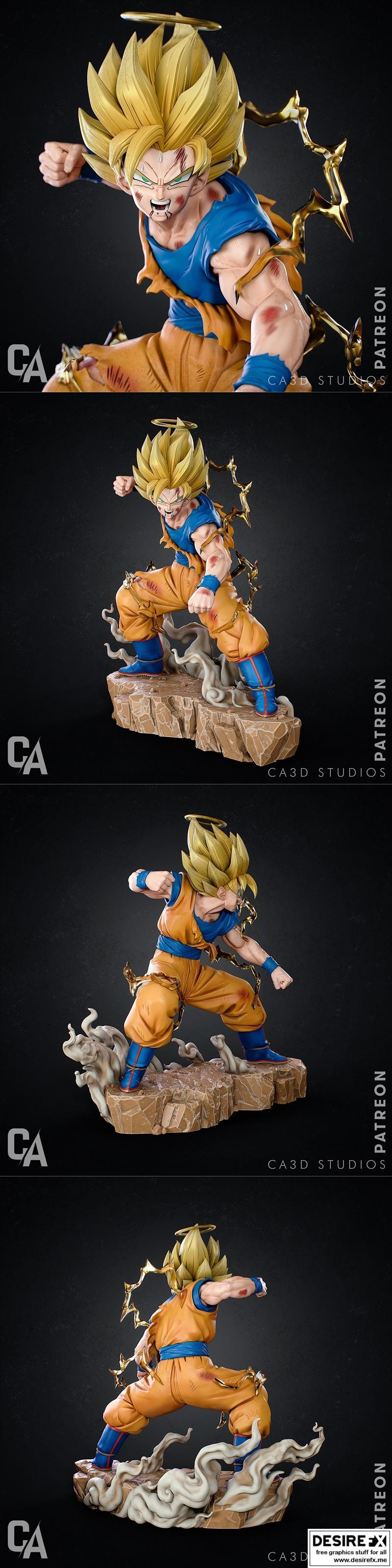 Ca 3d Studios - 超人布欧 - 3D打印模型|Ca 3d Studios – Goku – 3D Print Model STL