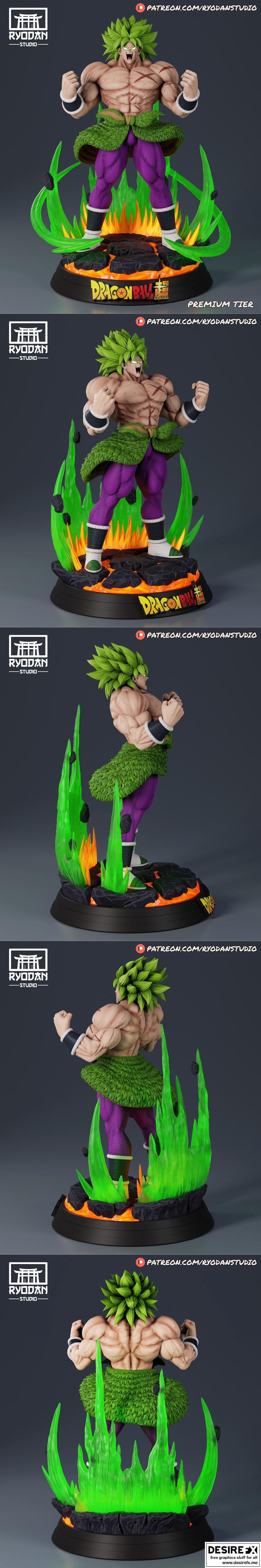 Ryodan Studio - 布罗利 - 3D打印模型|Ryodan Studio – Broly – 3D Print Model STL