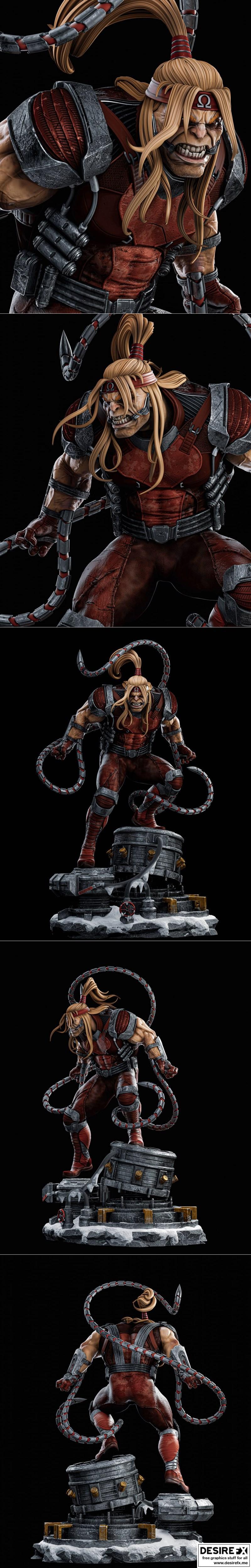 ZEZ Studios - 俄美红 - 3D打印模型|ZEZ Studios – Omega Red – 3D Print Model STL