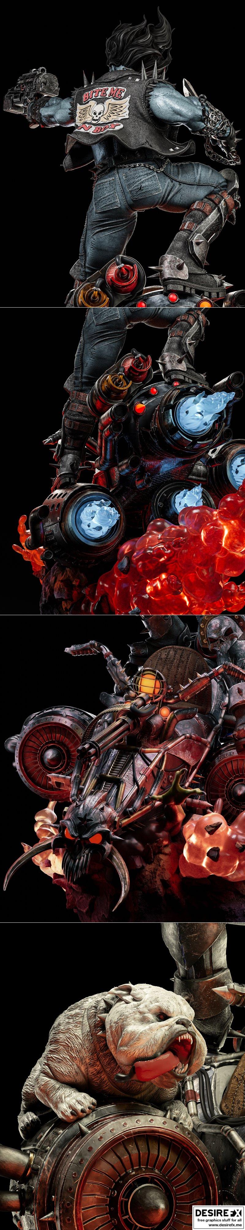 ZEZ工作室 - 狼人 - 3D打印模型|ZEZ Studios – Lobo – 3D Print Model STL