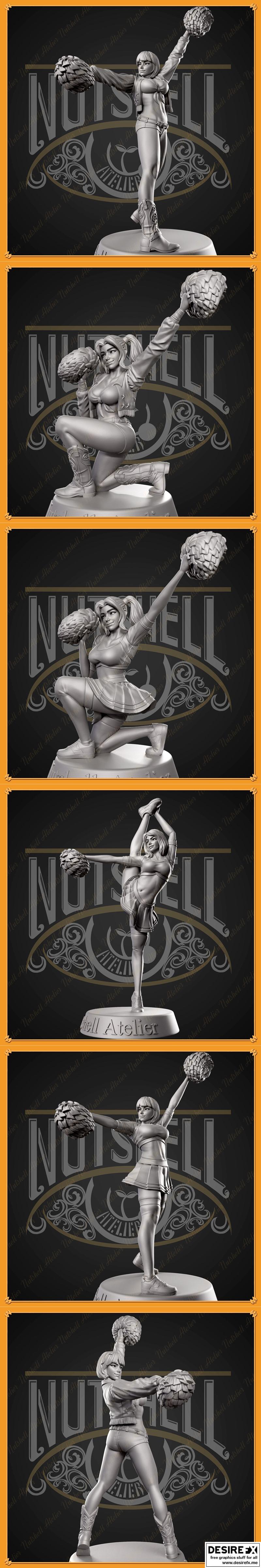 Nutshell Atelier - 赛博舞者 - 3D打印模型|Nutshell Atelier – Cheerleaders – 3D Print Model STL