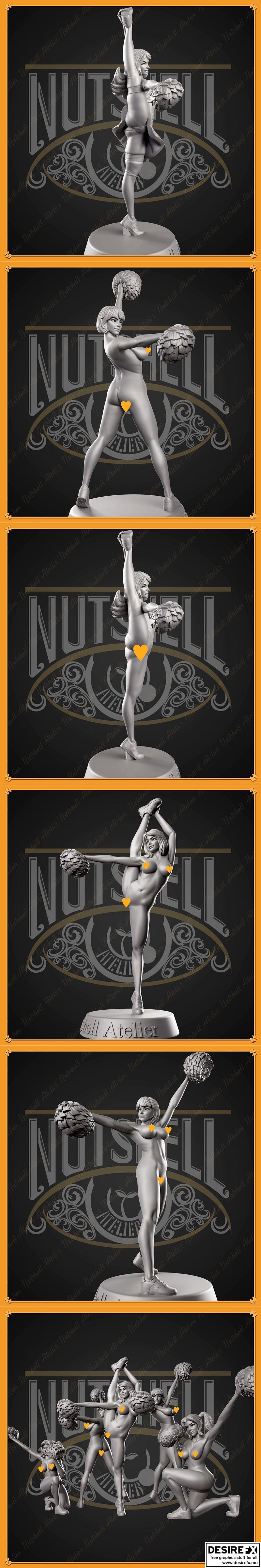 Nutshell Atelier - 赛博舞者 - 3D打印模型|Nutshell Atelier – Cheerleaders – 3D Print Model STL