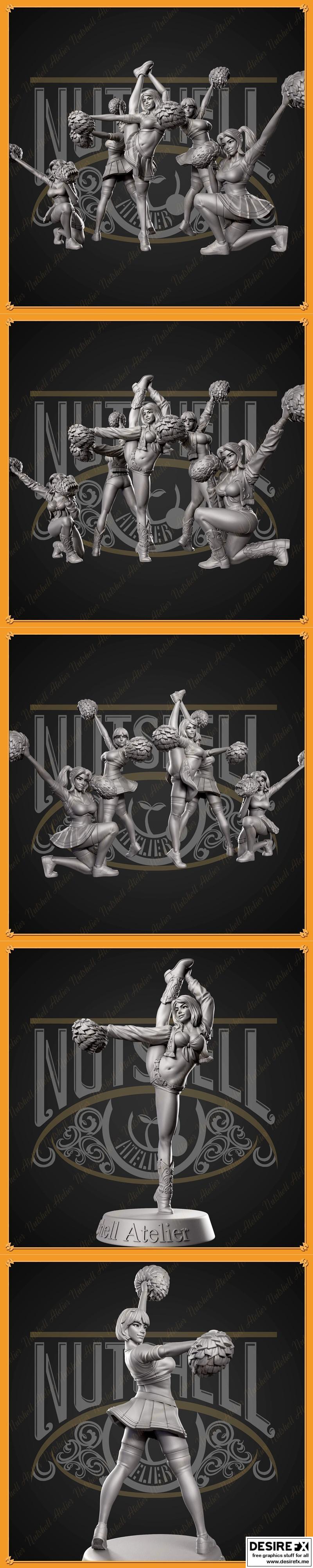 Nutshell Atelier - 赛博舞者 - 3D打印模型|Nutshell Atelier – Cheerleaders – 3D Print Model STL