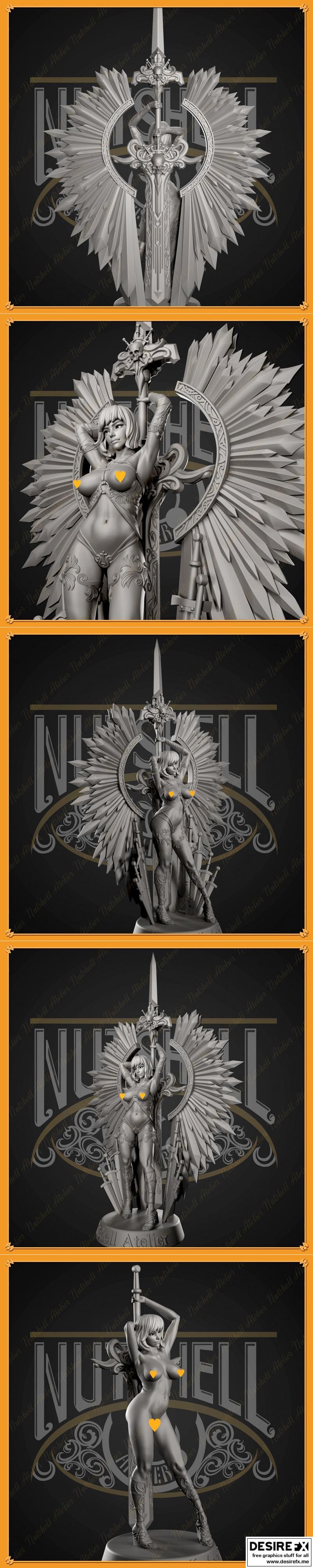 Nutshell Atelier - 武器守护者 - 3D打印模型|Nutshell Atelier – Sword Keeper – 3D Print Model STL