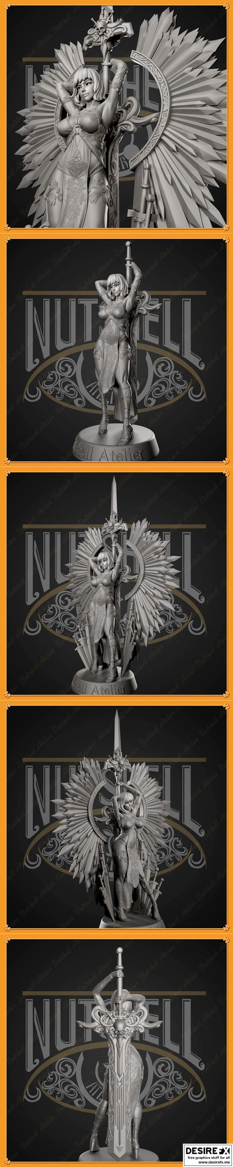 Nutshell Atelier - 武器守护者 - 3D打印模型|Nutshell Atelier – Sword Keeper – 3D Print Model STL