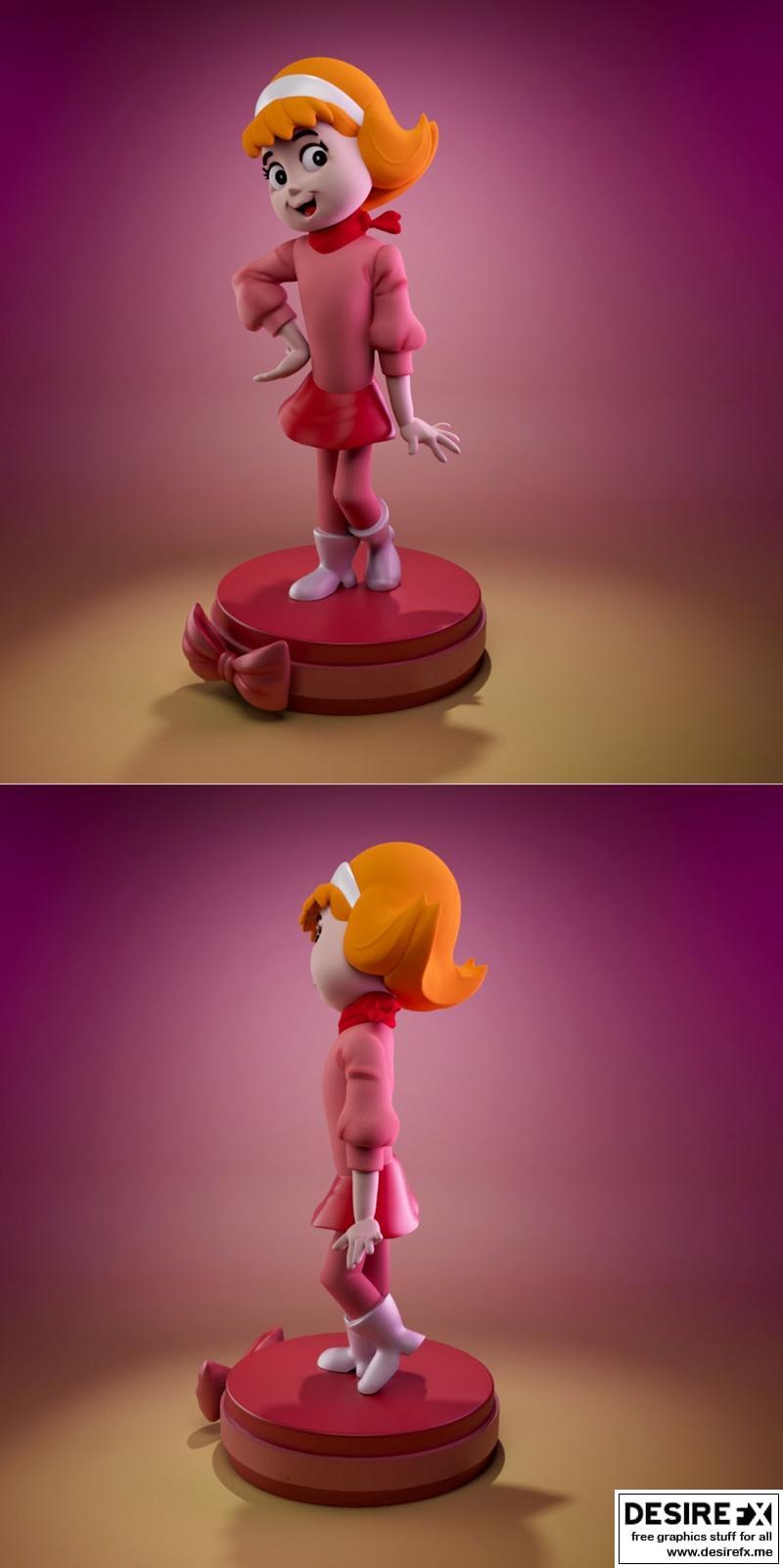 达芙妮——一只名叫苏比多的狗狗——3D打印模型|Daphne – A Pup Named Scooby-Doo – 3D Print Model STL