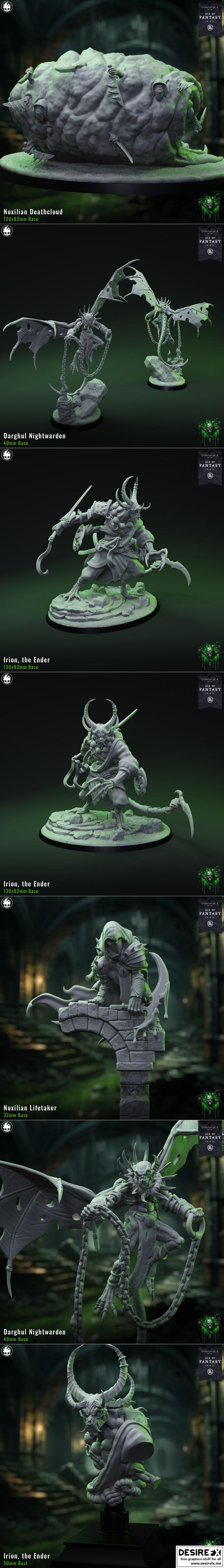 Fleshcraft工作室诺克萨斯夜刃套装3D打印模型|Fleshcraft Studio – Noxilian Nightblades Bundle – 3D Print Model STL