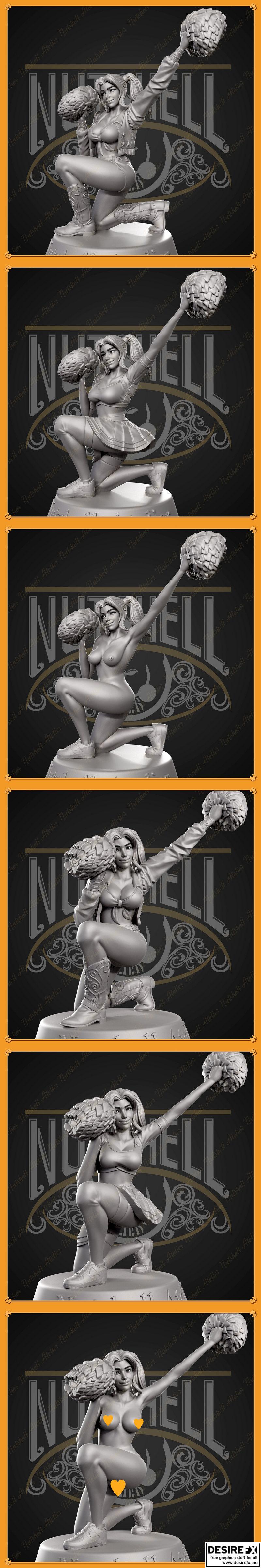 Nutshell Atelier《 Cheerleader 03 》3D打印模型|Nutshell Atelier – Cheerleader 03 – 3D Print Model