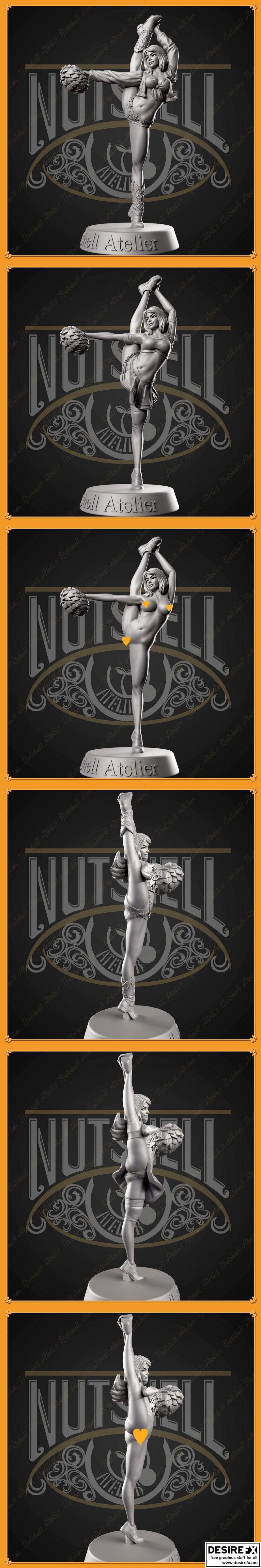 Nutshell Atelier《欢笑少女》3D打印模型|Nutshell Atelier – Cheerleader 01 – 3D Print Model