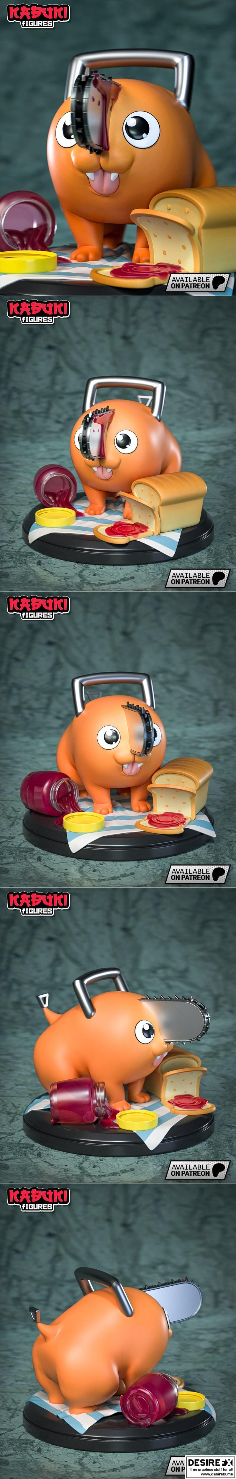 Pochita 3D打印模型|Kabuki Figures – Pochita – 3D Print Model STL