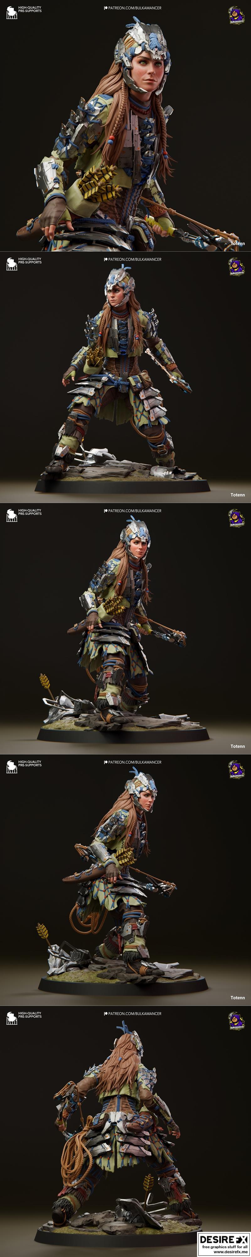 Bulkamancer雕塑 - Aloy - 3D打印模型|Bulkamancer Sculpts – Aloy – 3D Print Model STL