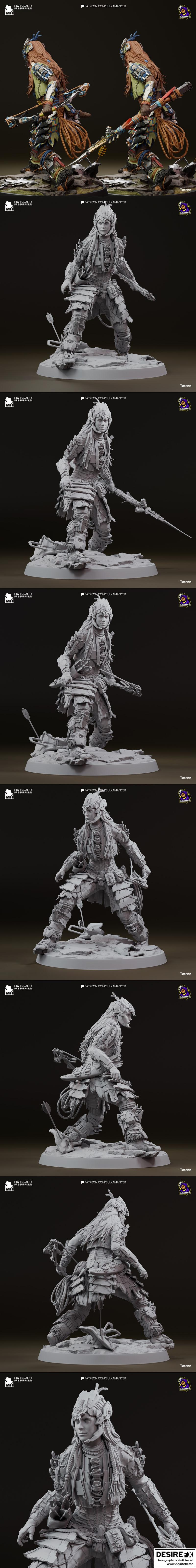 Bulkamancer雕塑 - Aloy - 3D打印模型|Bulkamancer Sculpts – Aloy – 3D Print Model STL