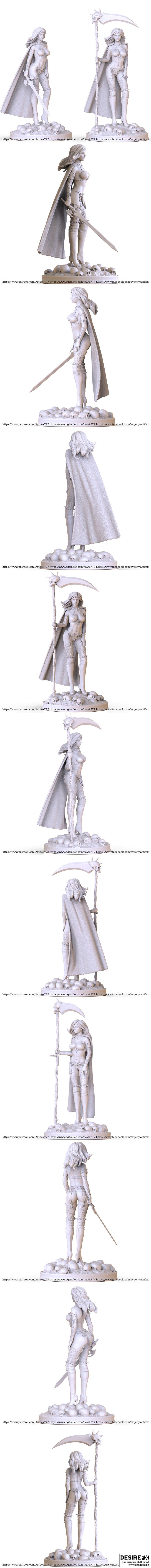 Lady Death – 3D Print Model