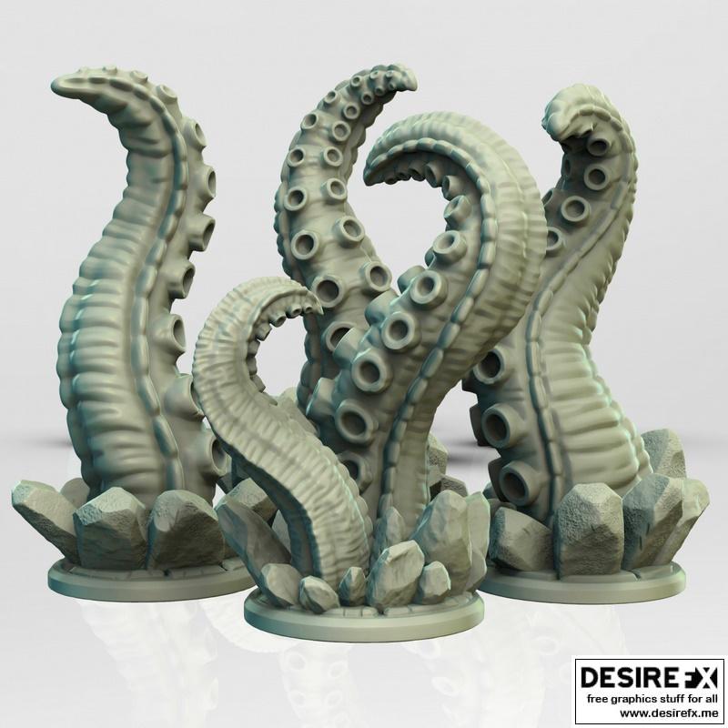 深海猎人——伊诺斯姆调查团·触手模型|Innsmouth Investigators – Tentacles – 3D Print Model
