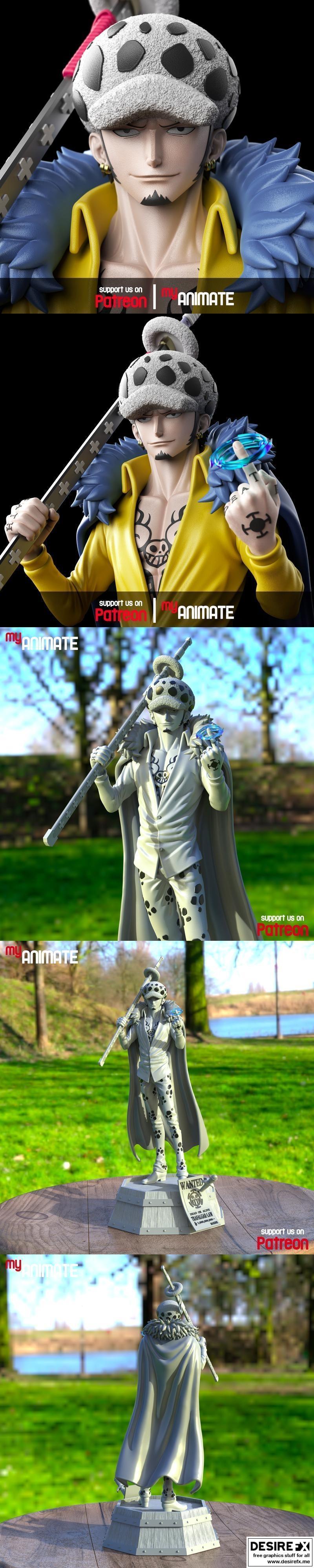 My Animate – Trafalgar Law – 3D Print Model STL