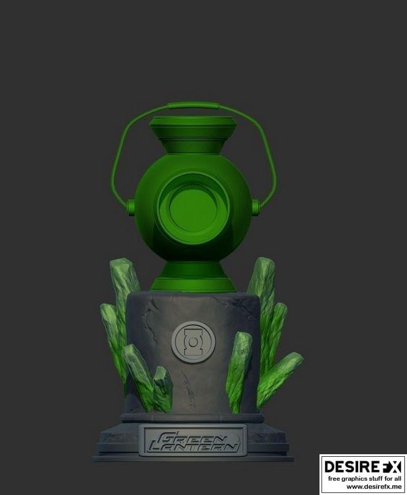 绿色灯笼3D打印收藏模型|Green latern collectible 3D print model