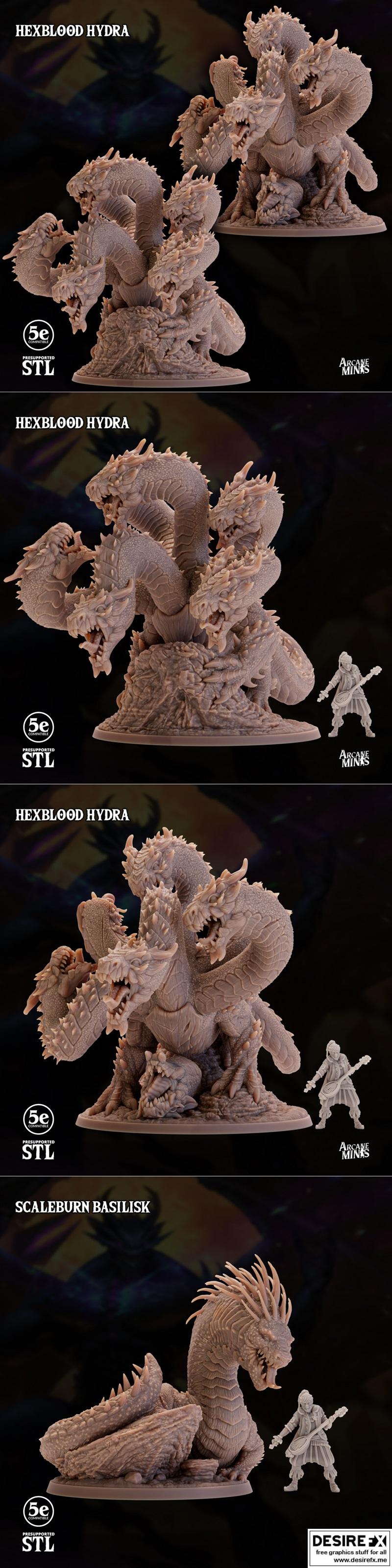 Arcane迷你模型：怪物狂欢1——3D打印可打印模型|Arcane Minis – Monster Maddness 1 – 3D Print Model STL