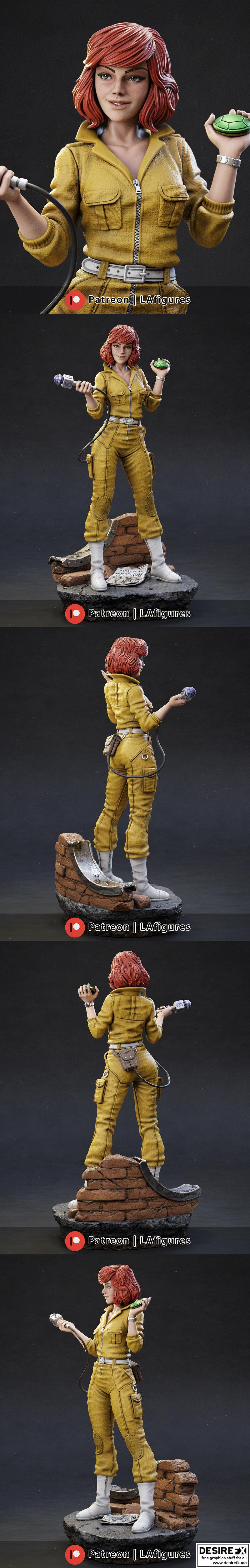 阿普莉尔·奥尼尔 3D打印模型|April O’Neil – 3D Print Model