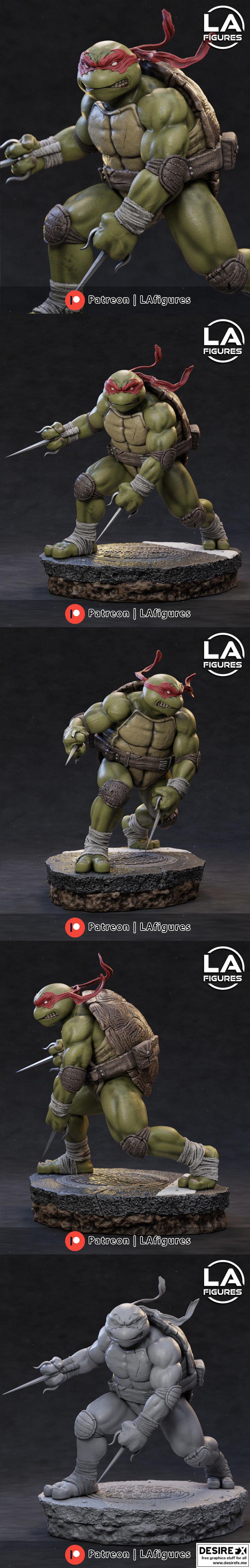 TMNT 里奥纳多 3D打印模型|TMNT – Raphael – 3D Print Model