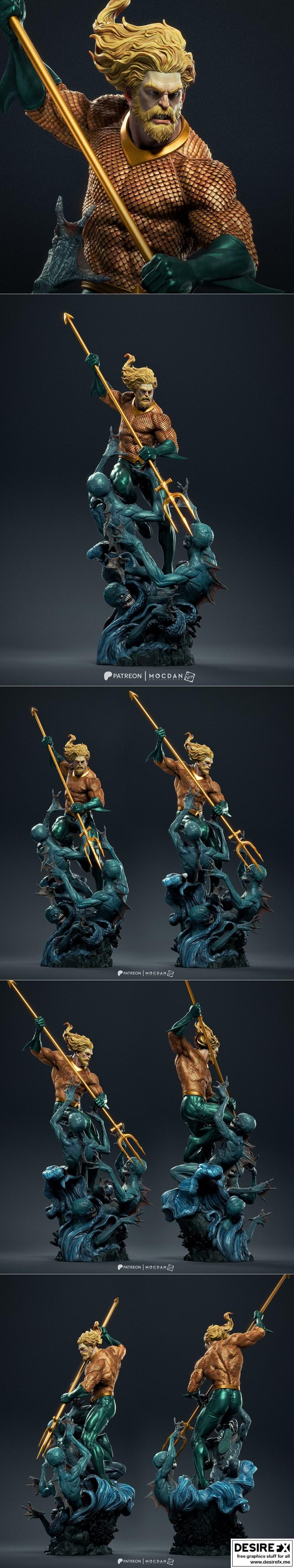 MocDan Collectibles – Aquaman DC – 3D Print Model STL