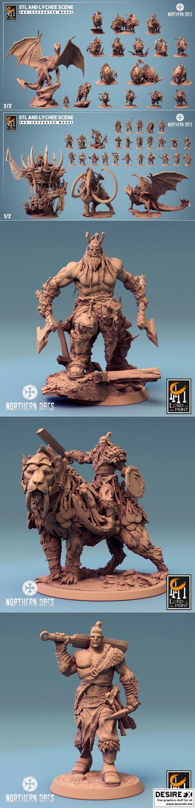 Lord of the Print – Northern Orcs April 2024 – 3D Print Model STL