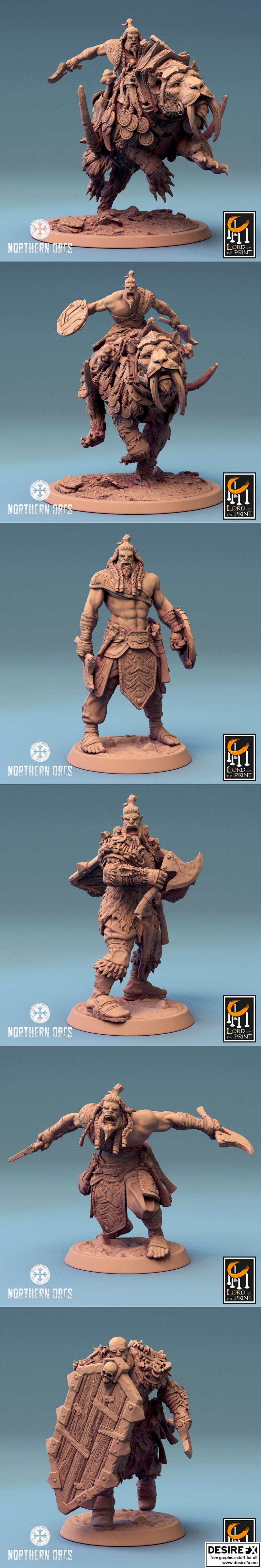 Lord of the Print – Northern Orcs April 2024 – 3D Print Model STL